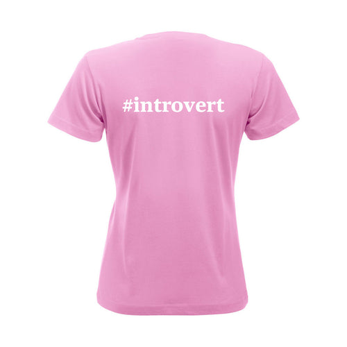 T-skjorte dame rund hals Introvert
