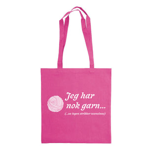 Jeg har nok garn bærenett rosa