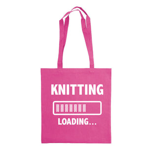 Knitting loading bærenett rosa