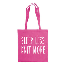 Last inn bildet i Galleri-visningsprogrammet, Sleep less knit more bærenett rosa