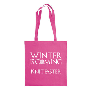 Winter is coming knit faster bærenett rosa