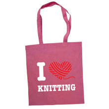 Last inn bildet i Galleri-visningsprogrammet, I love knitting bærenett rosa