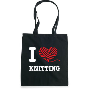 I love knitting bærenett sort