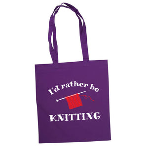 I'd rather be knitting bærenett lilla