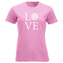 Last inn bildet i Galleri-visningsprogrammet, LOVE klassisk t-skjorte dame rosa