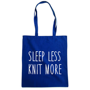 Sleep less knit more bærenett marine