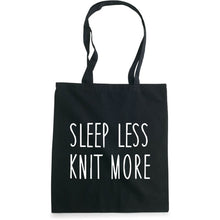 Last inn bildet i Galleri-visningsprogrammet, Sleep less knit more bærenett sort