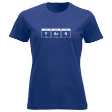 Last inn bildet i Galleri-visningsprogrammet, YARN periodisk system klassisk t-skjorte dame koboltblå