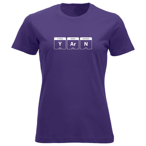 YARN periodisk system klassisk t-skjorte dame lilla