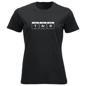 YARN periodisk system klassisk t-skjorte dame sort