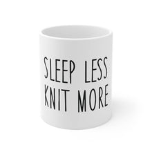 Last inn bildet i Galleri-visningsprogrammet, Sleep less knit more krus